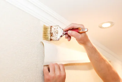 Pose de papier peint à Annonay — revêtements muraux et toiles de verre
